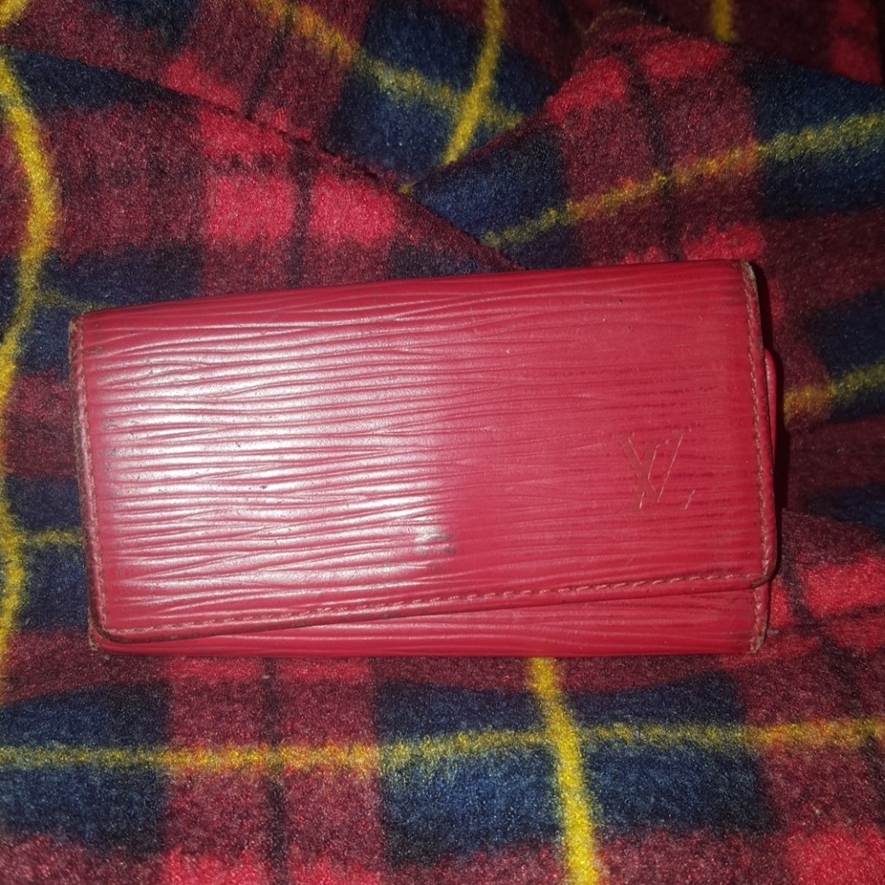 Louis vuitton red epi leather key holder gold - Picture 1 of 8